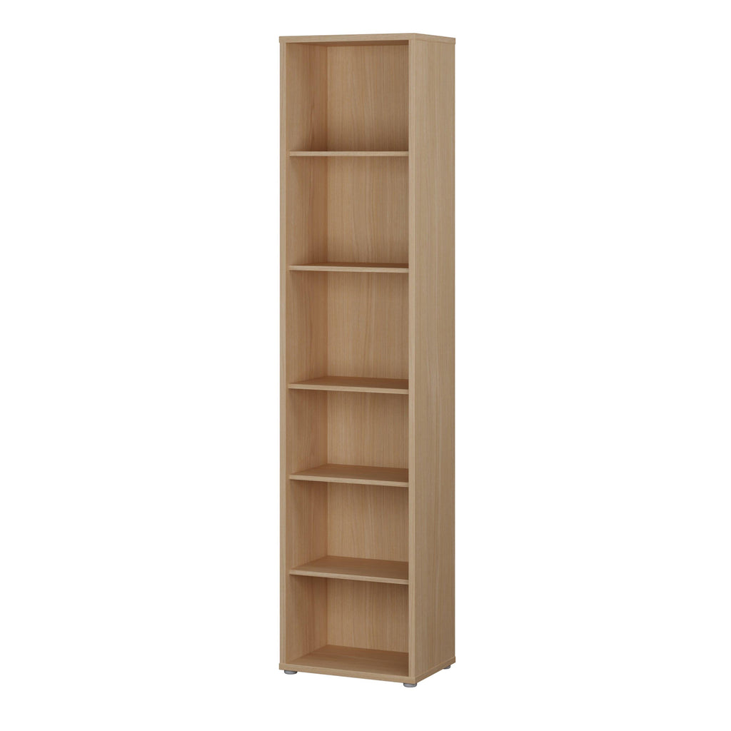 Alice Springs Tall Narrow Bookcase with 5 Shelves in Elegancia Oak - image 3