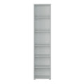 Alice Springs Tall Narrow Bookcase with 5 Shelves in Light Grey - image 2