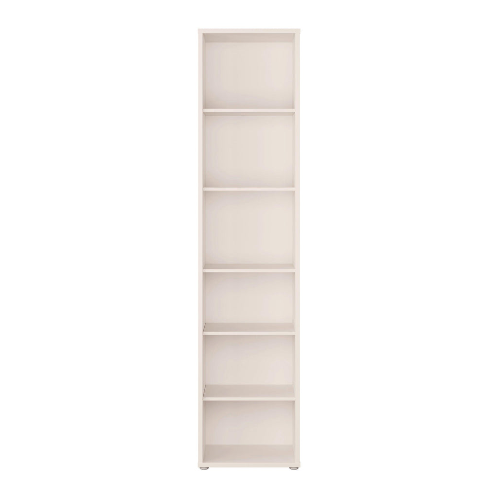 Alice Springs Tall Narrow Bookcase with 5 Shelves in Soft Neutral - image 2