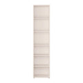 Alice Springs Tall Narrow Bookcase with 5 Shelves in Soft Neutral - image 2