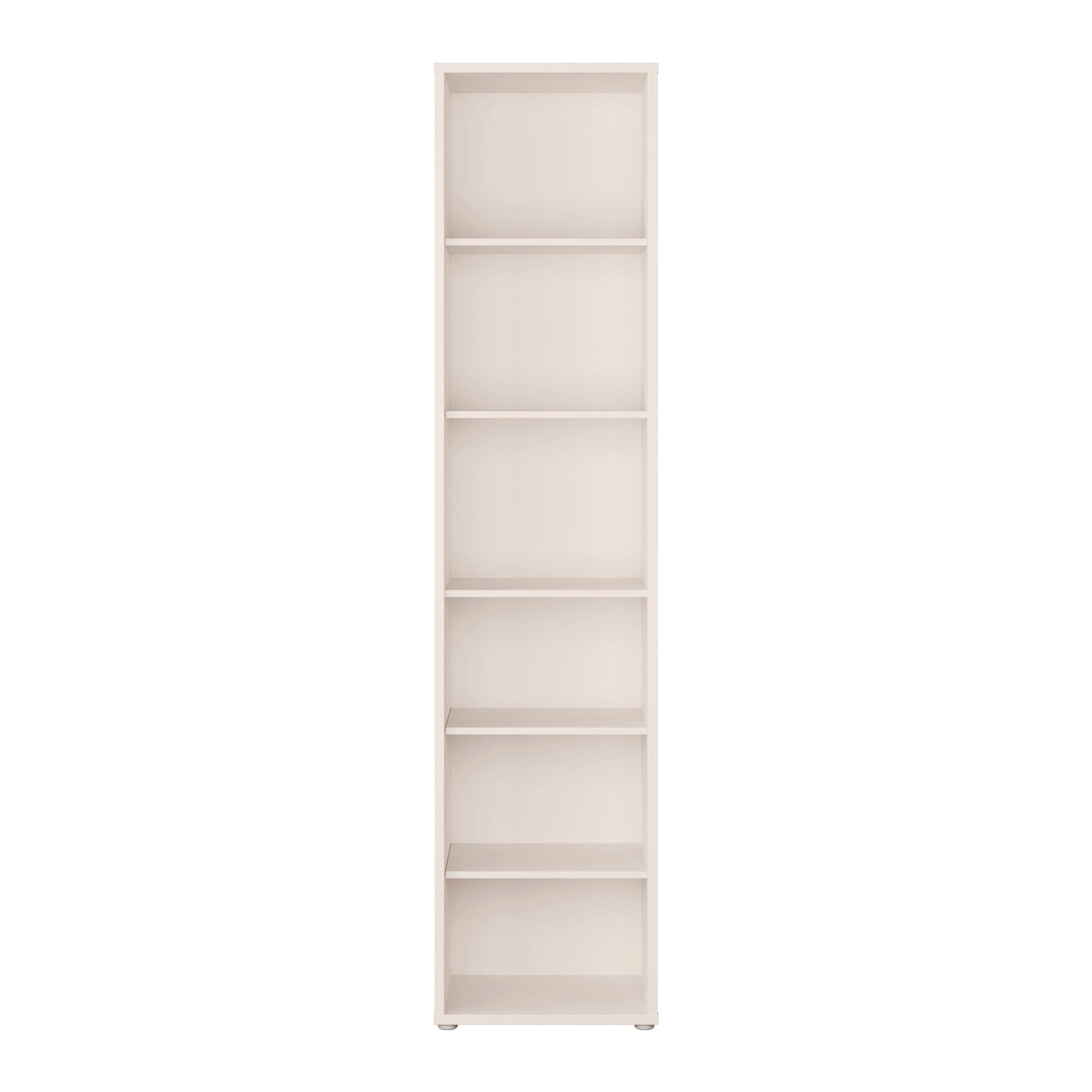 Alice Springs Tall Narrow Bookcase with 5 Shelves in Soft Neutral - image 2