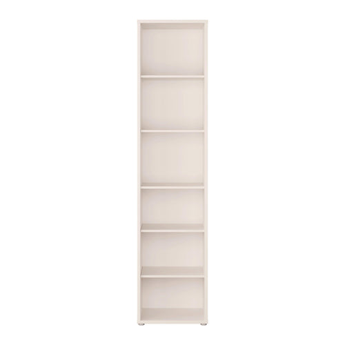Alice Springs Tall Narrow Bookcase with 5 Shelves in Soft Neutral - image 2