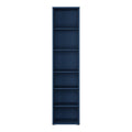 Alice Springs Tall Narrow Bookcase with 5 Shelves in Night Blue - image 2