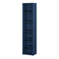Alice Springs Tall Narrow Bookcase with 5 Shelves in Night Blue - image 3