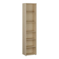 Alice Springs Tall Narrow Bookcase with 5 Shelves in Butter Yellow