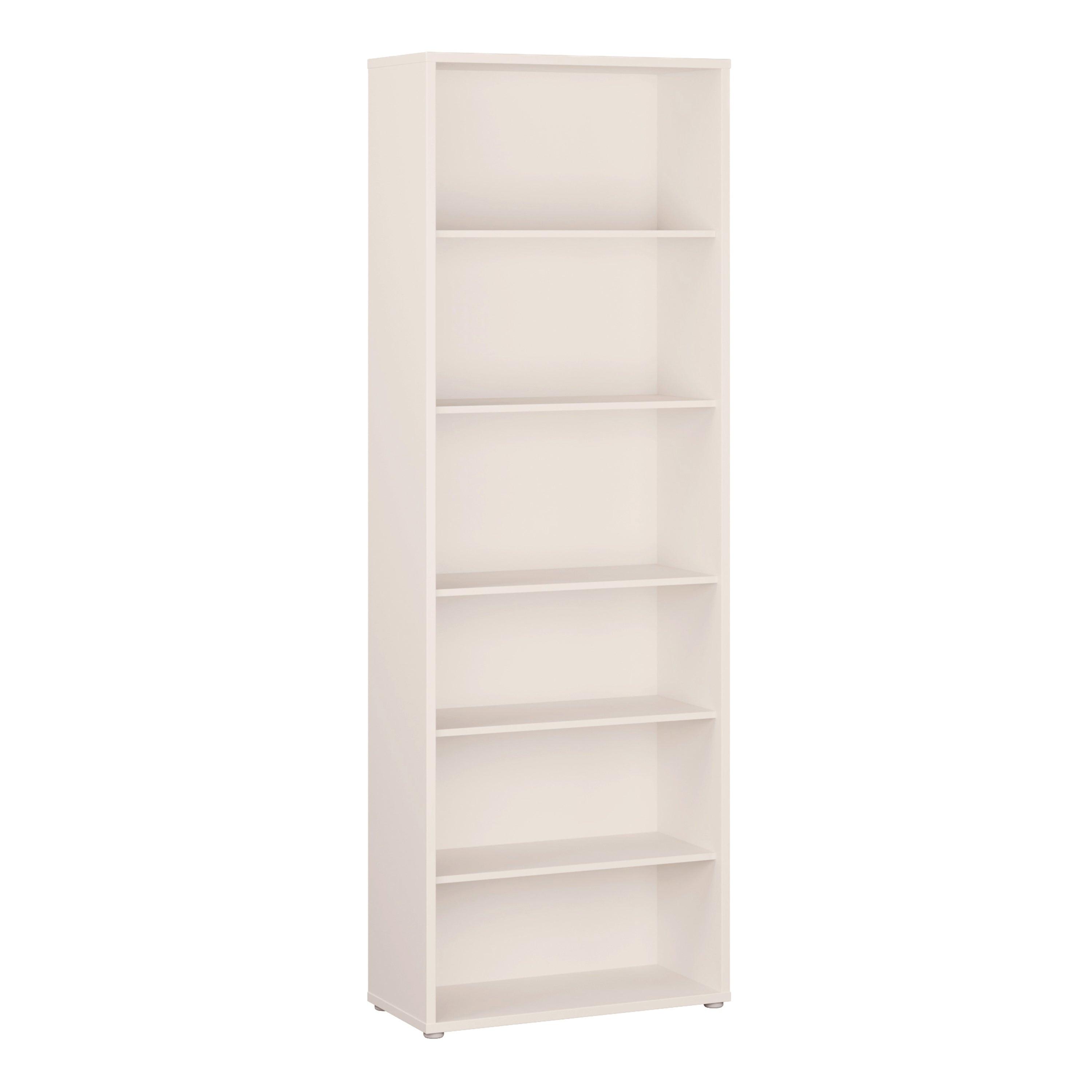 Alice Springs Tall Wide Bookcase with 5 Shelves in Sand