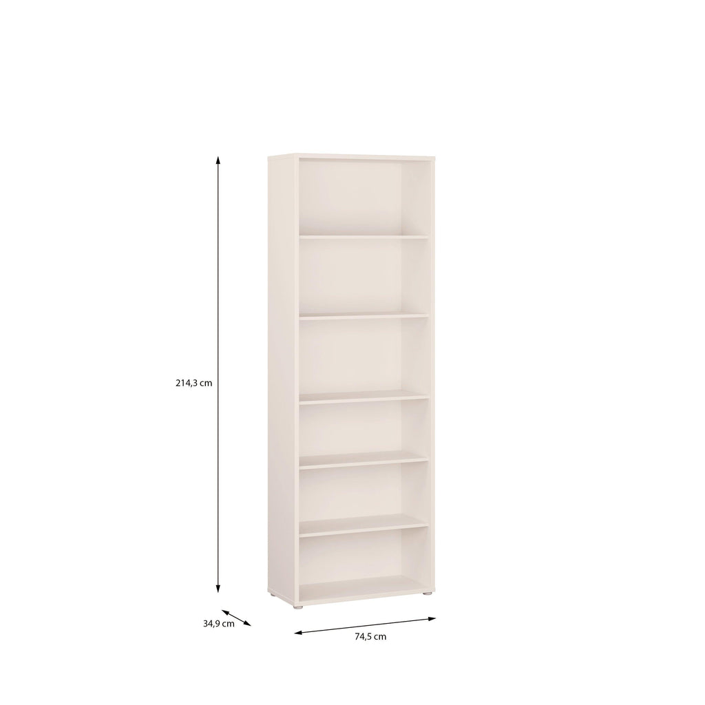 Alice Springs Tall Wide Bookcase with 5 Shelves in Sand - image 6