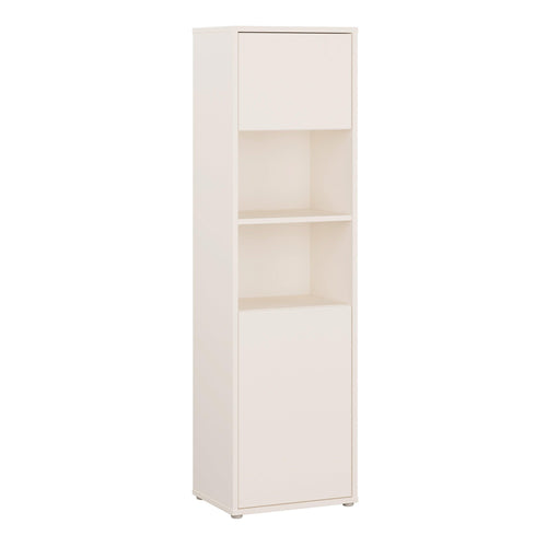 Alice Springs Tall Storage Cabinet with 2 Push-to-Open Doors & 1 Shelf in Sand