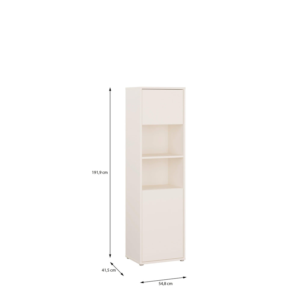 Alice Springs Tall Storage Cabinet with 2 Push-to-Open Doors & 1 Shelf in Sand - image 7