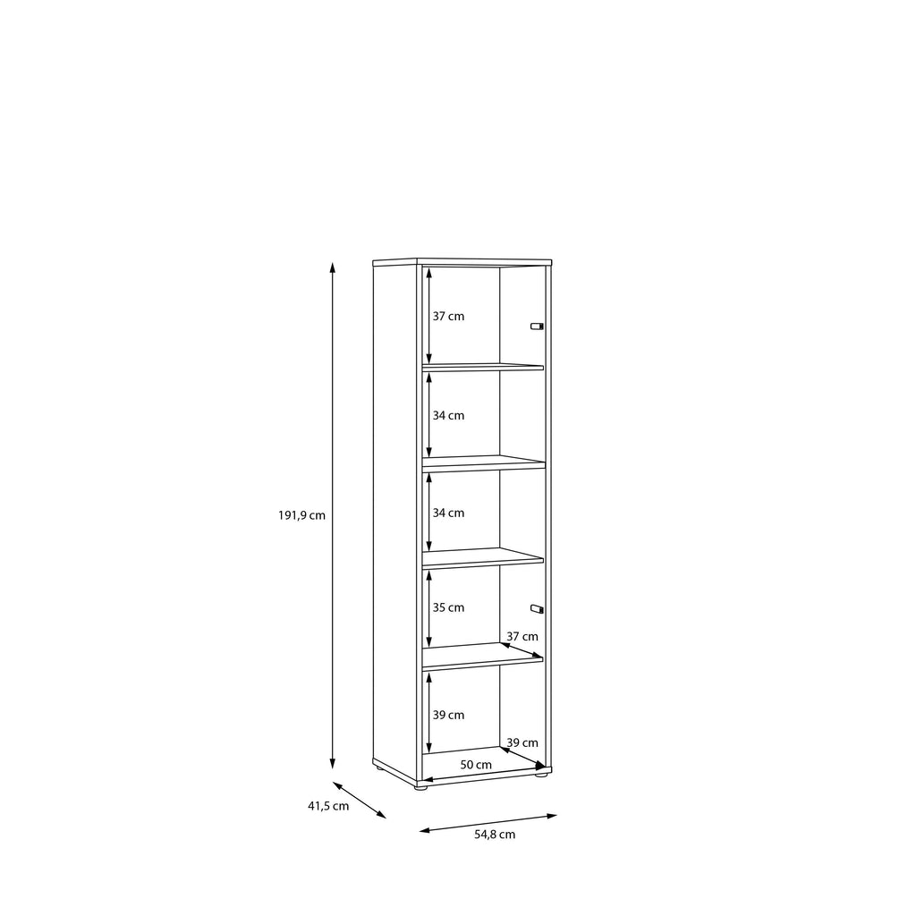 Alice Springs Tall Storage Cabinet with 2 Push-to-Open Doors & 1 Shelf in Sand - image 8