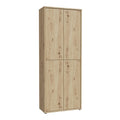 Alice Springs Shoe Cabinet with 4 Doors Push-to-Open in Artisan Oak