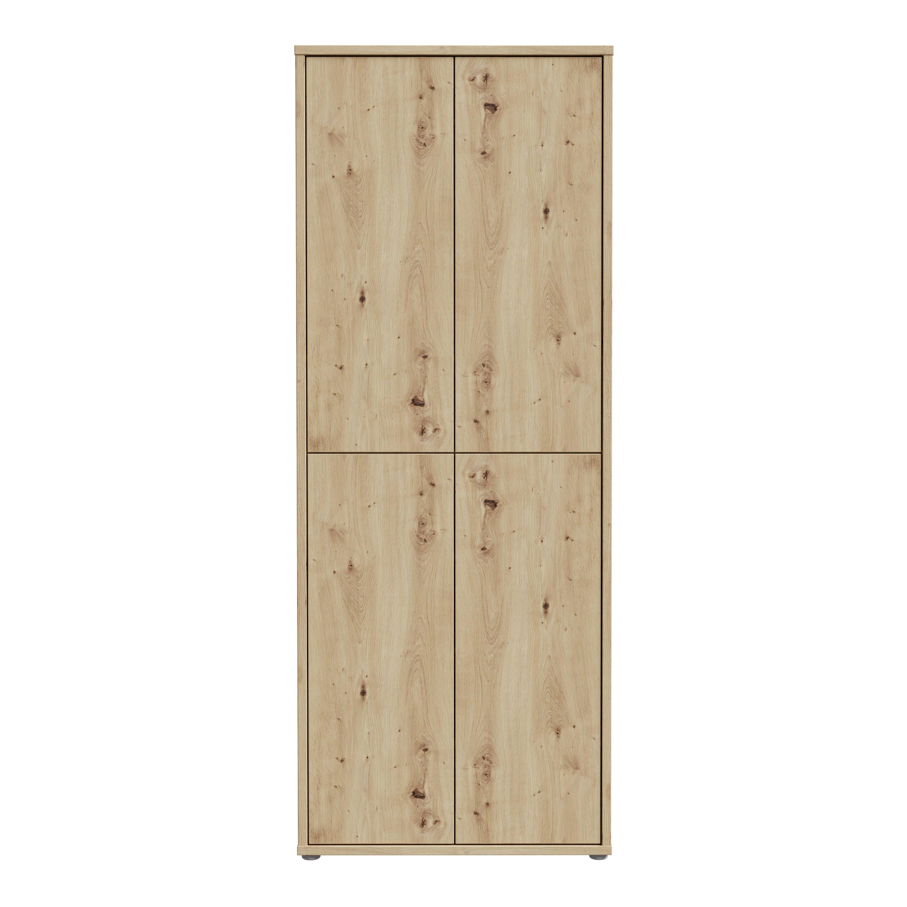 Alice Springs Shoe Cabinet with 4 Doors Push-to-Open in Artisan Oak - image 2