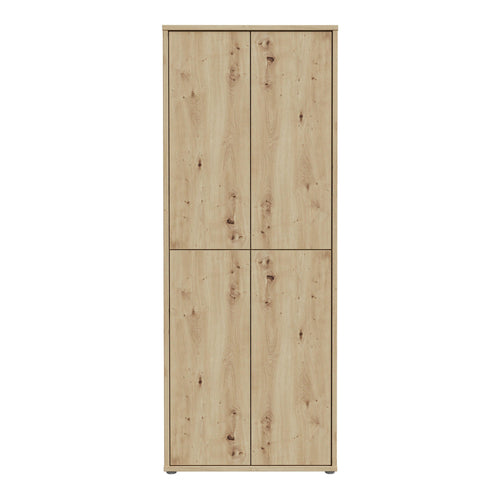 Alice Springs Shoe Cabinet with 4 Doors Push-to-Open in Artisan Oak - image 2