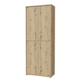 Alice Springs Shoe Cabinet with 4 Doors Push-to-Open in Artisan Oak - image 3