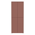 Alice Springs Tall Shoe Cabinet with 4 Doors Push-to-Open in Terracotta - image 2