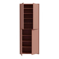 Alice Springs Tall Shoe Cabinet with 4 Doors Push-to-Open in Terracotta - image 5