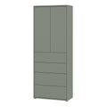 Alice Springs Tall Storage Cabinet with Push-to-Open Doors & 4 Drawers in Sage Green - image 3