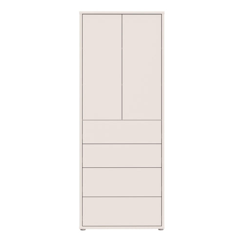 Alice Springs Tall Storage Cabinet with Push-to-Open Doors & 4 Drawers in Sand - image 2