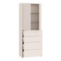 Alice Springs Tall Storage Cabinet with Push-to-Open Doors & 4 Drawers in Sand - image 4