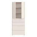 Alice Springs Tall Storage Cabinet with Push-to-Open Doors & 4 Drawers in Sand - image 5