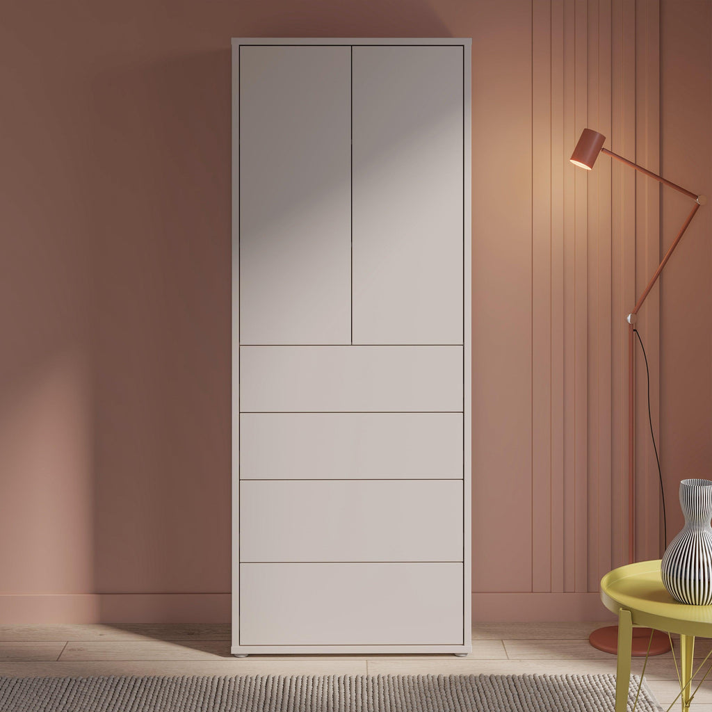 Alice Springs Tall Storage Cabinet with Push-to-Open Doors & 4 Drawers in Sand - image 6