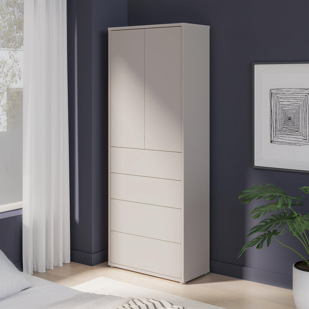 Alice Springs Tall Storage Cabinet with Push-to-Open Doors & 4 Drawers in Sand - image 8