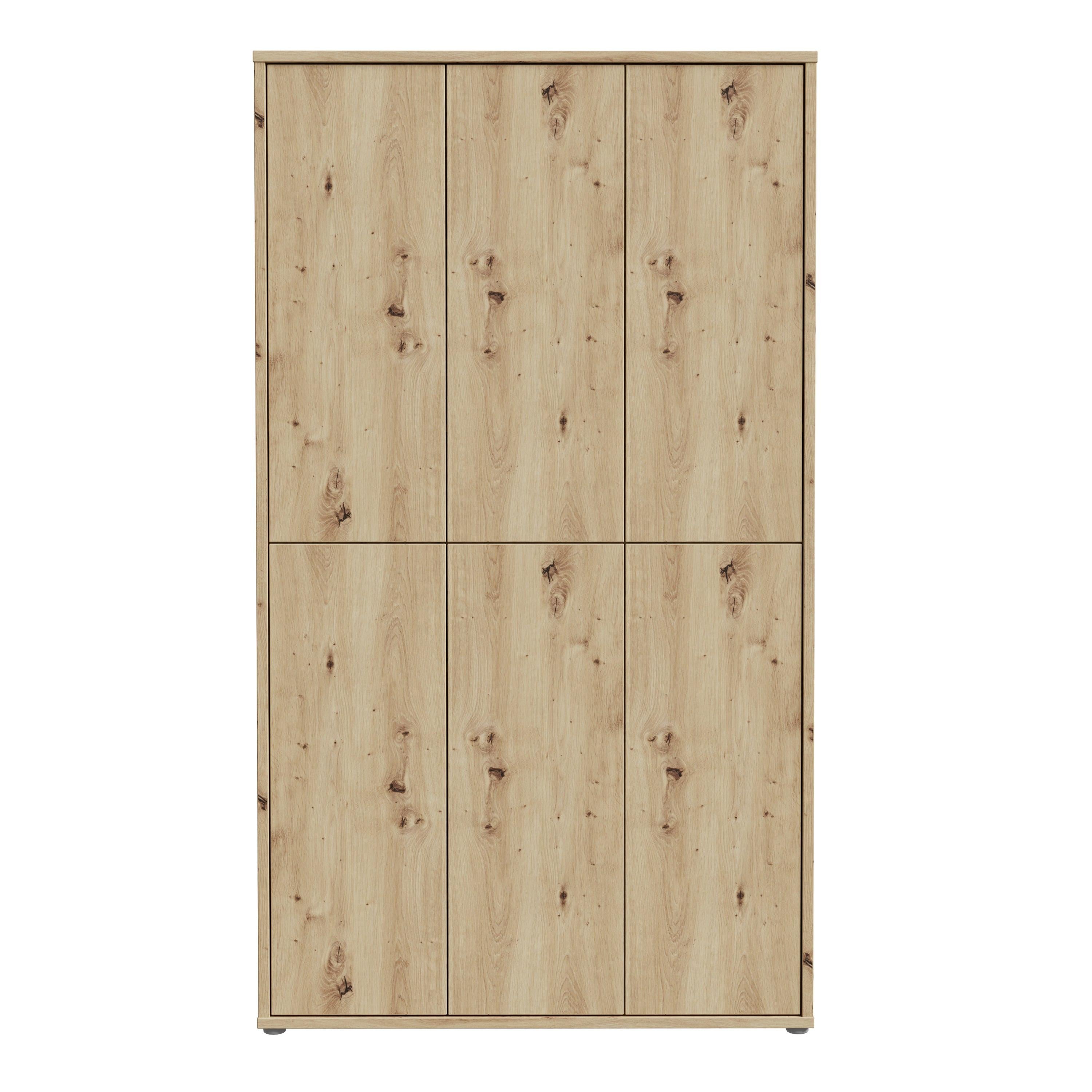 Alice Springs Shoe Cabinet with 6 Doors Push-to-Open in Artisan Oak - image 2