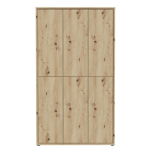 Alice Springs Shoe Cabinet with 6 Doors Push-to-Open in Artisan Oak - image 2