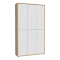 Alice Springs Shoe cabinet with 6 Doors Push-to-Open in Artisan Oak and Light Grey Doors