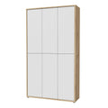Alice Springs Shoe cabinet with 6 Doors Push-to-Open in Artisan Oak and Light Grey Doors - image 3