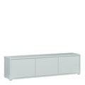 Alice Springs Wide TV Cabinet with 3 Doors Push-to-Open in Light Grey