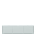 Alice Springs Wide TV Cabinet with 3 Doors Push-to-Open in Light Grey - image 2