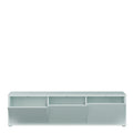 Alice Springs Wide TV Cabinet with 3 Doors Push-to-Open in Light Grey - image 5