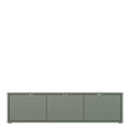 Alice Springs Wide TV Cabinet with 3 Doors Push-to-Open in Sage Green - image 2