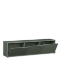 Alice Springs Wide TV Cabinet with 3 Doors Push-to-Open in Sage Green - image 4