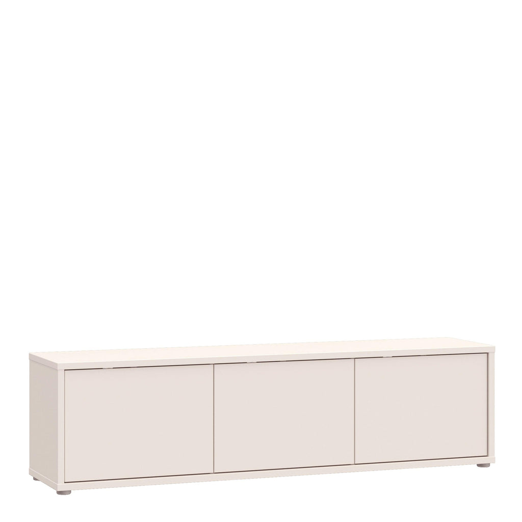 Alice Springs Wide TV Cabinet with 3 Doors Push-to-Open in Sand