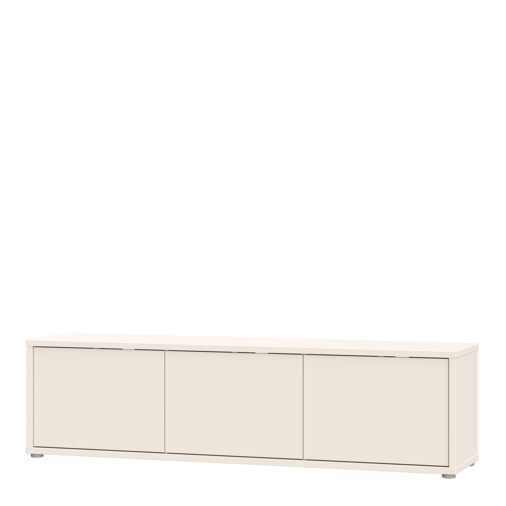Alice Springs Wide TV Cabinet with 3 Doors Push-to-Open in Sand - image 3