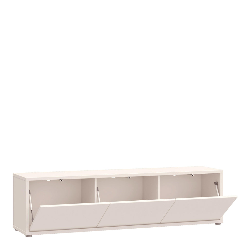 Alice Springs Wide TV Cabinet with 3 Doors Push-to-Open in Sand - image 4