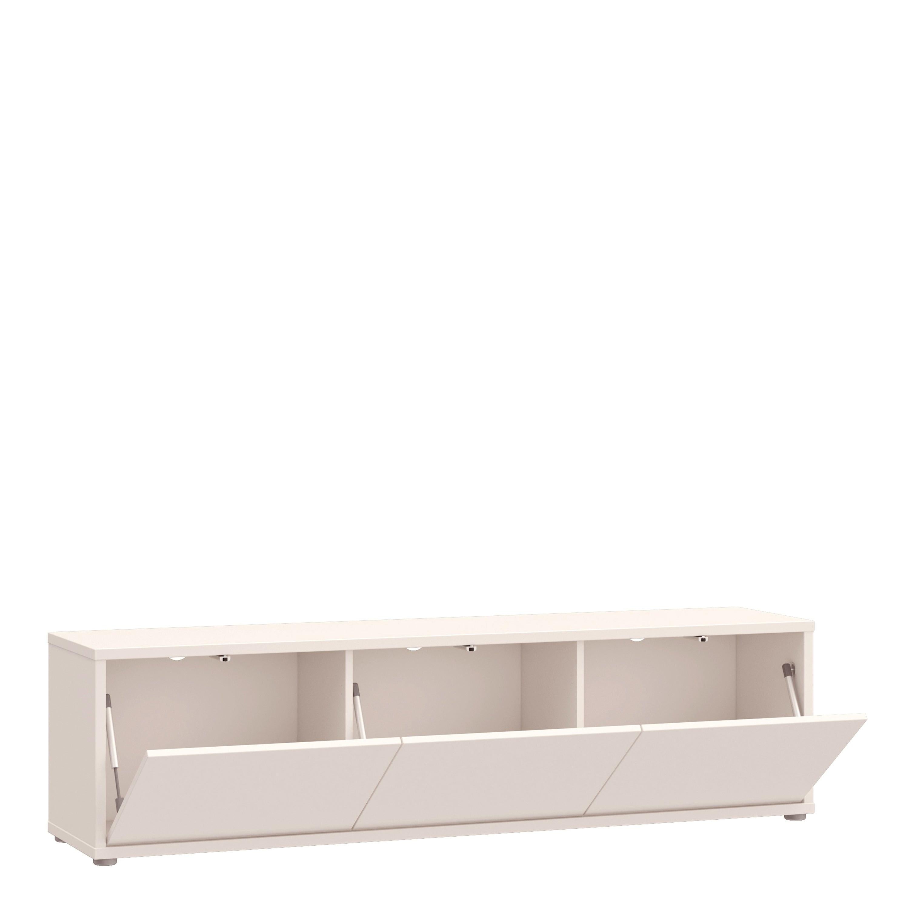 Alice Springs Wide TV Cabinet with 3 Doors Push-to-Open in Sand - image 4