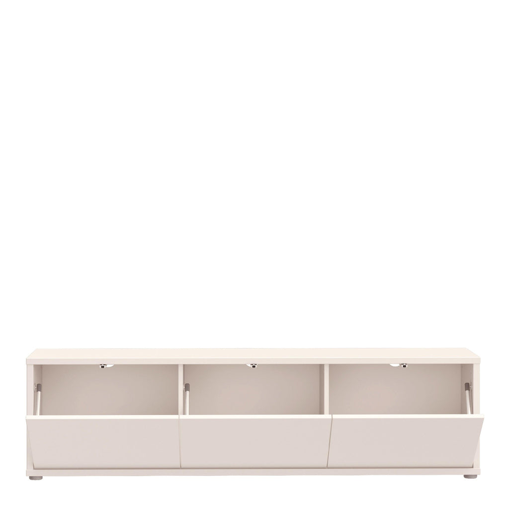 Alice Springs Wide TV Cabinet with 3 Doors Push-to-Open in Sand - image 5