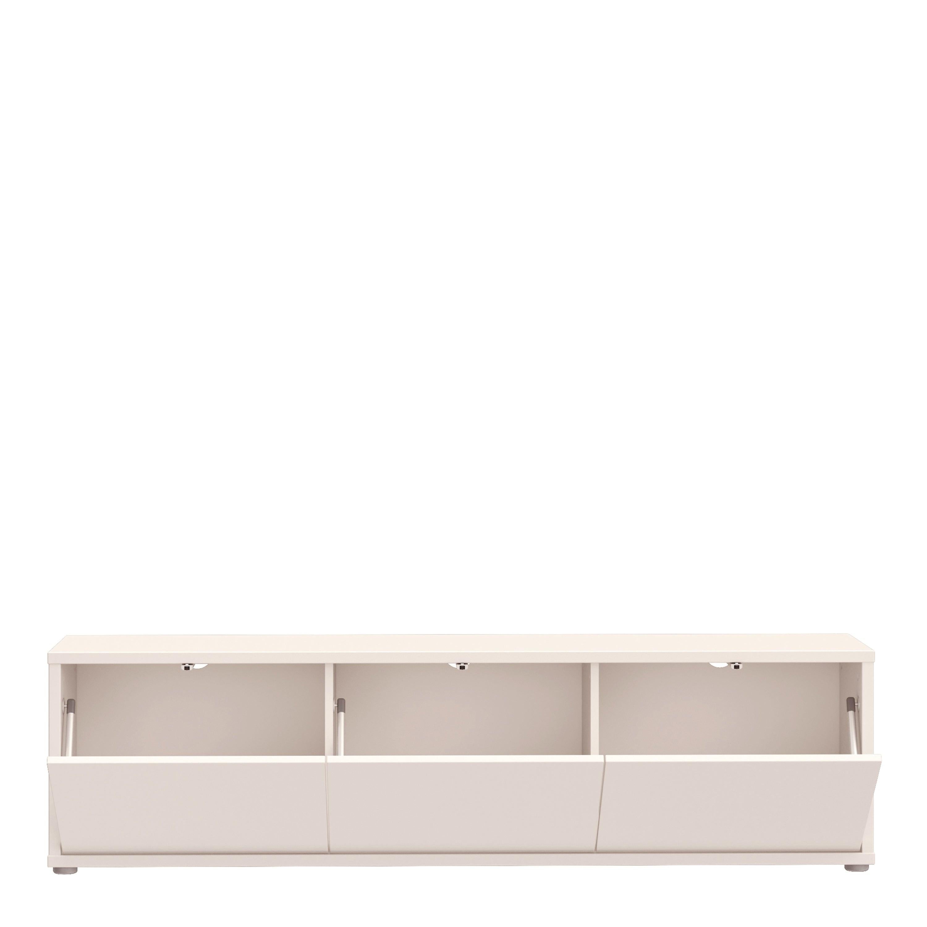 Alice Springs Wide TV Cabinet with 3 Doors Push-to-Open in Sand - image 5