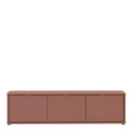 Alice Springs Wide TV Cabinet with 3 Doors Push-to-Open in Terracotta - image 2