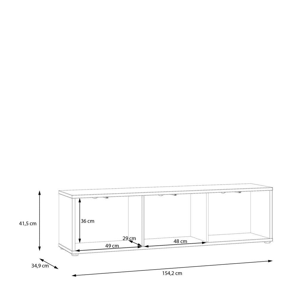 Alice Springs Wide TV Cabinet with 3 Doors Push-to-Open in Terracotta - image 9