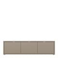 Alice Springs Wide TV Cabinet with 3 Doors Push-to-Open in Taupe - image 2