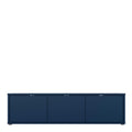 Alice Springs Wide TV Cabinet with 3 Doors Push-to-Open in Night Blue - image 2