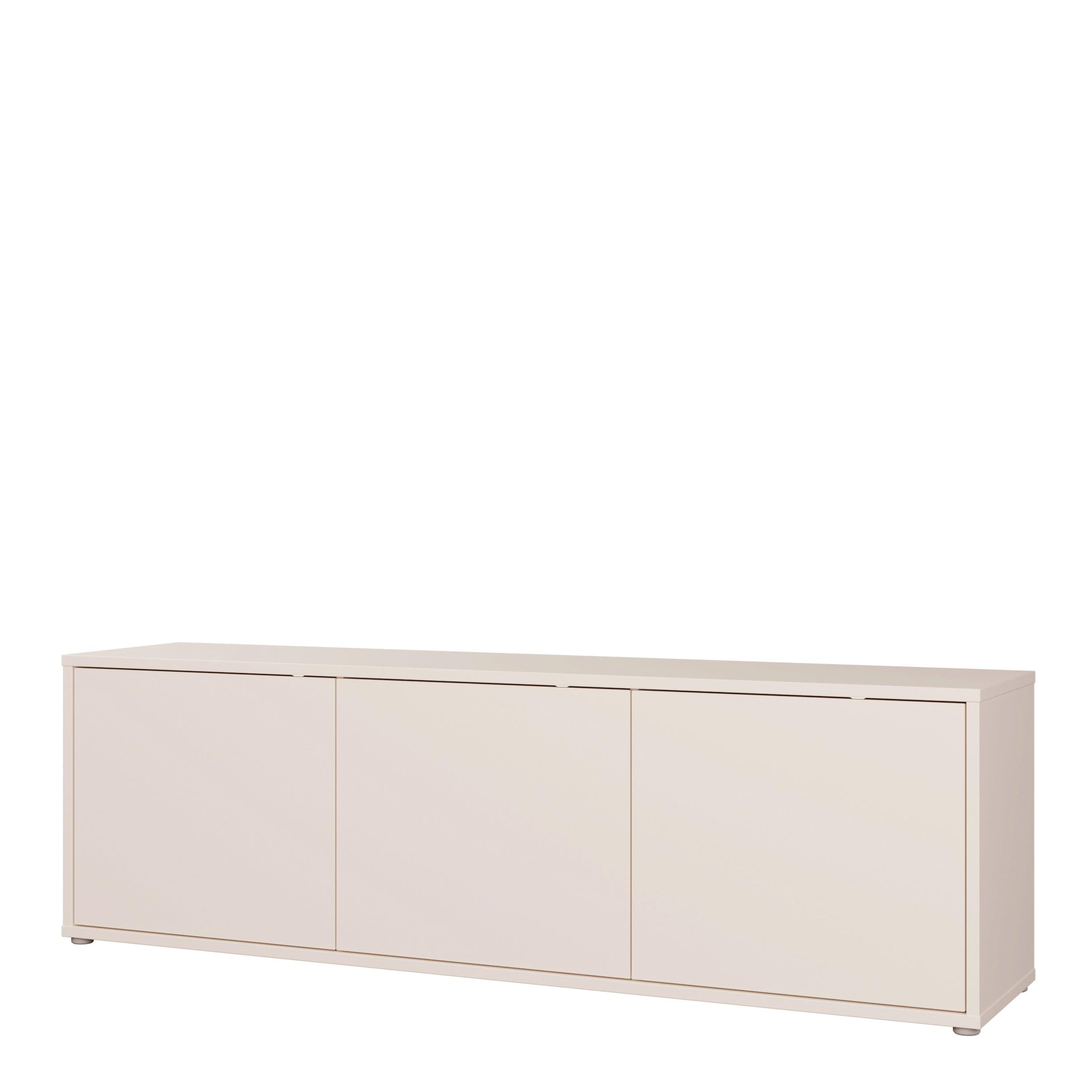 Alice Springs Large TV Cabinet with 3 Doors Push-to-Open in Sand - image 3
