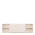Alice Springs Wide TV Cabinet with 2 Doors Push-to-Open & 2 Open Shelves in Sand - image 2