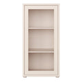 Alice Springs Low Glass Fronted Cabinet with Push-to-Open Door in Sand - image 2