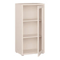 Alice Springs Low Glass Fronted Cabinet with Push-to-Open Door in Sand - image 4
