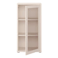 Alice Springs Low Glass Fronted Cabinet with Push-to-Open Door in Sand - image 5